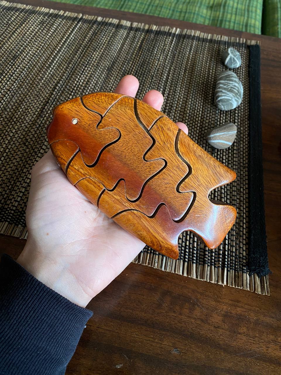 Деревянная рыбка-головоломка