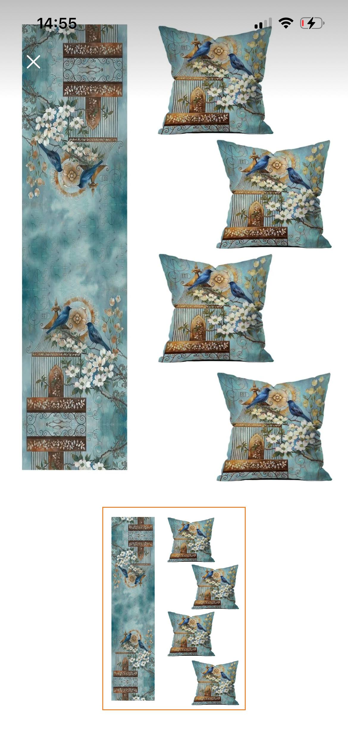 Комплект из наволочки и скатерти