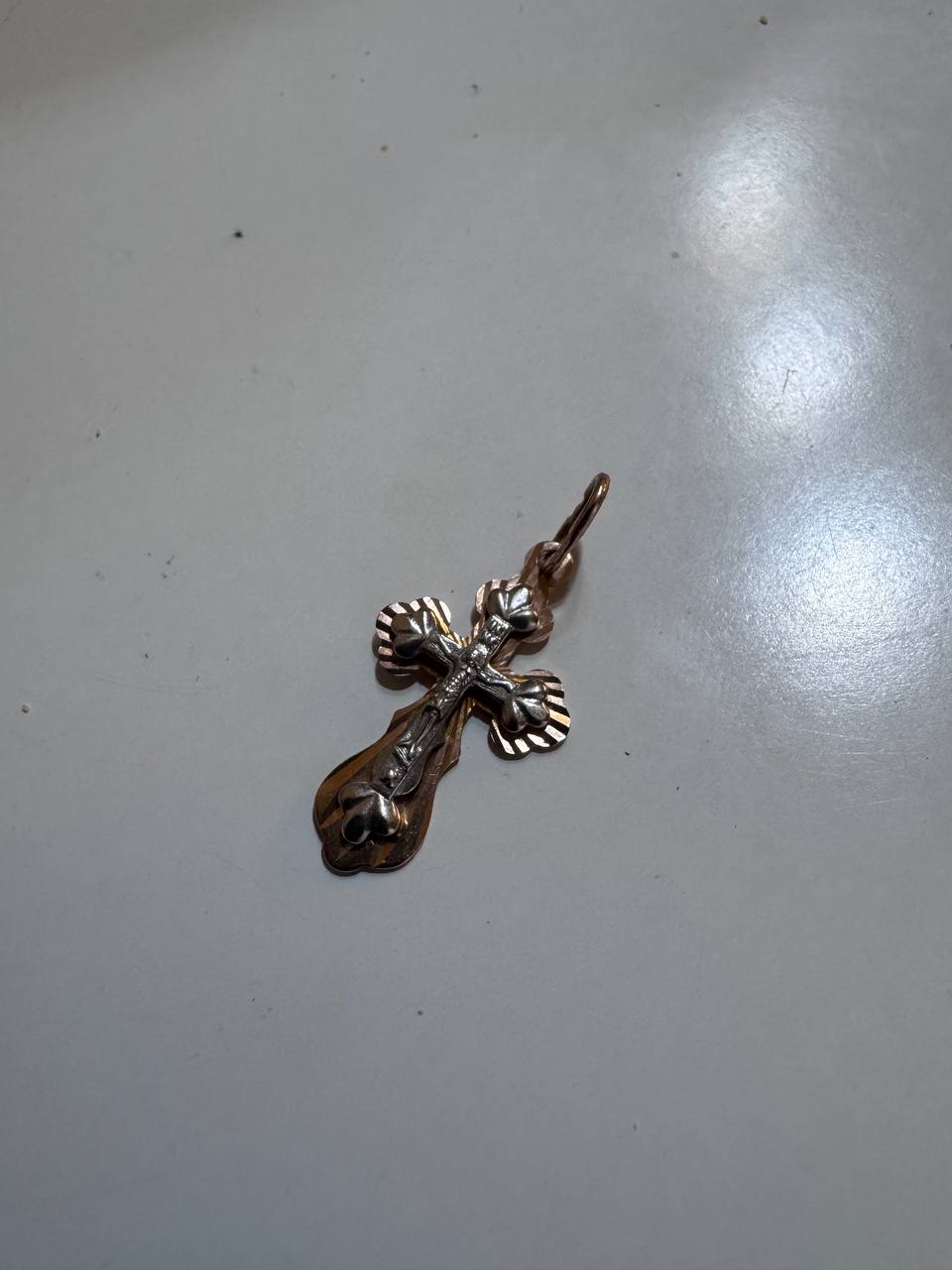 Крестик золотой 585 пробы