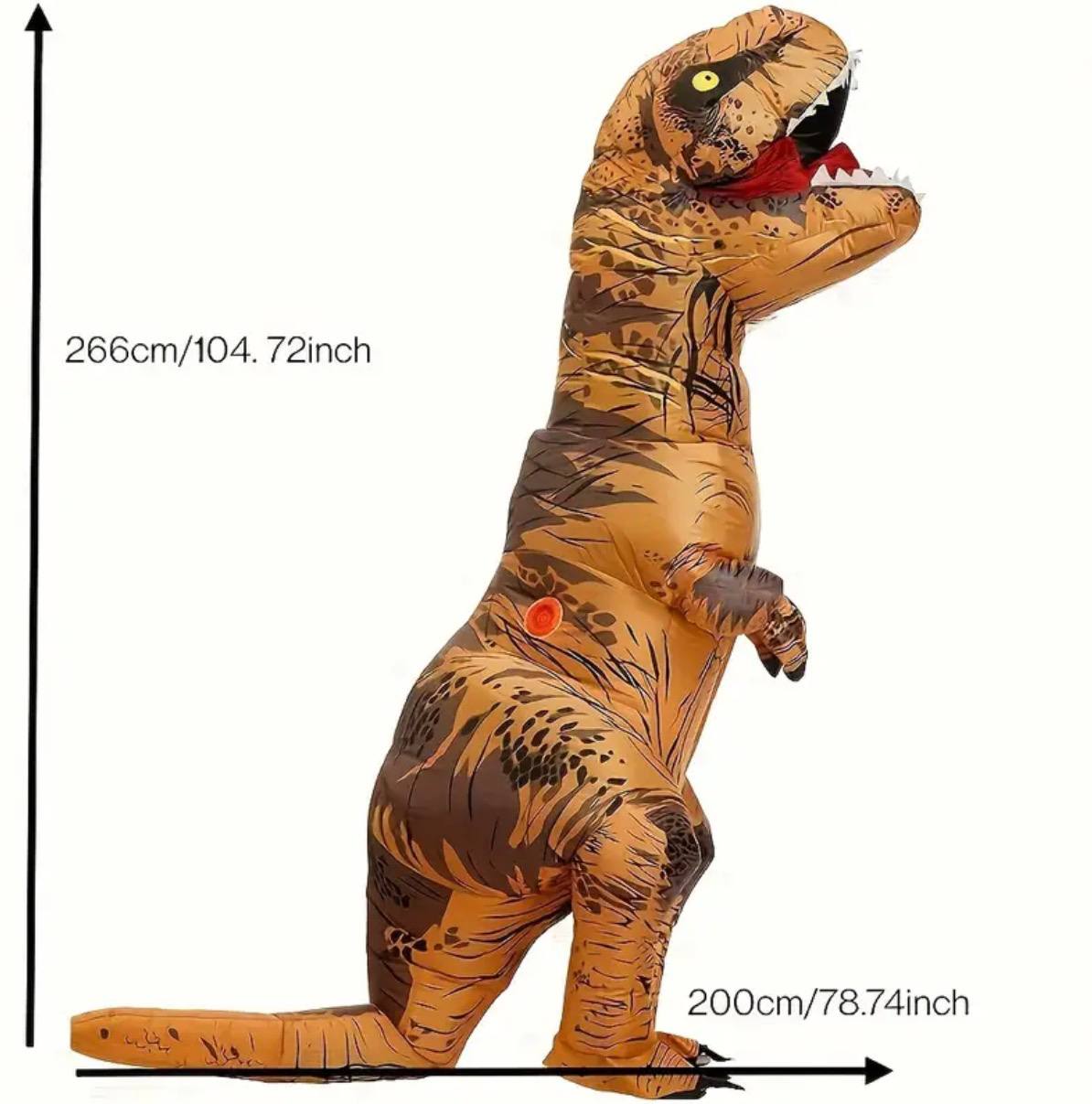 Надувной костюм тираннозавра (T-Rex)