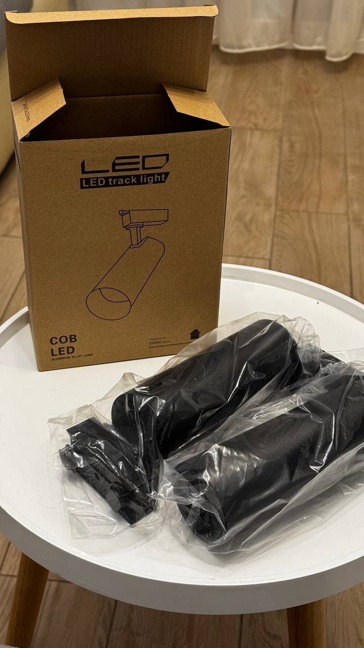 Два потолочных спота на рельсах