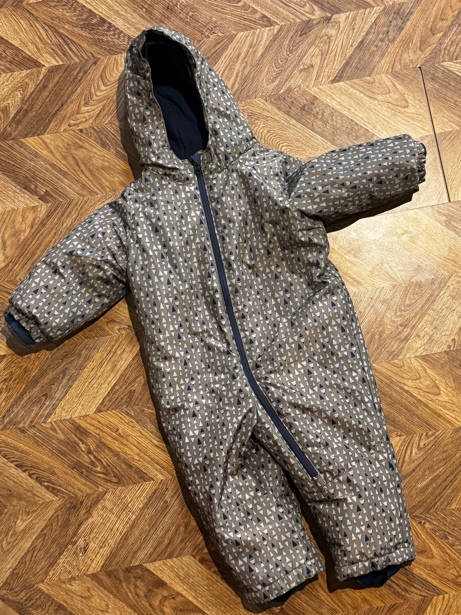 Детский зимний комбинезон теплый с флисом