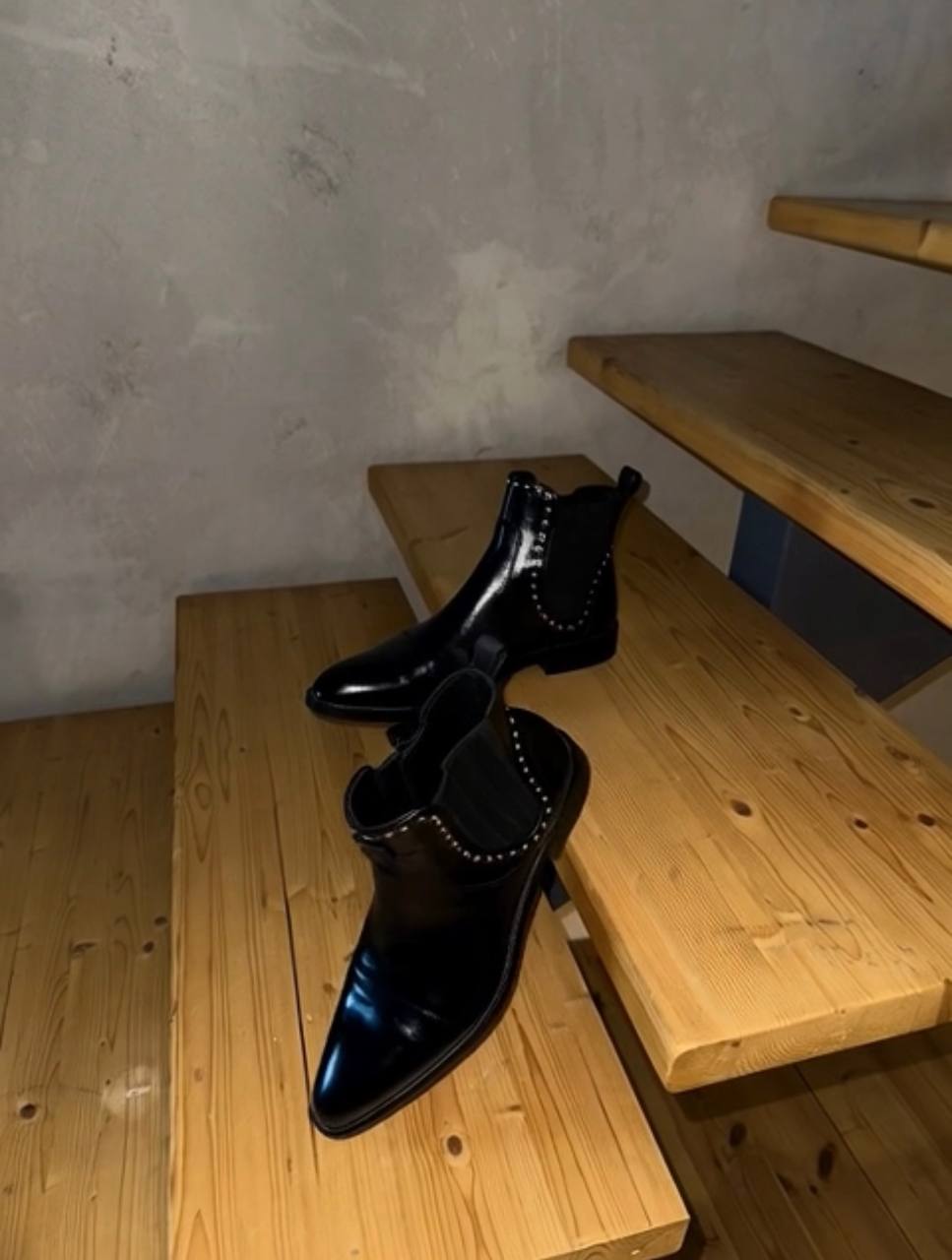 Черные ботильоны