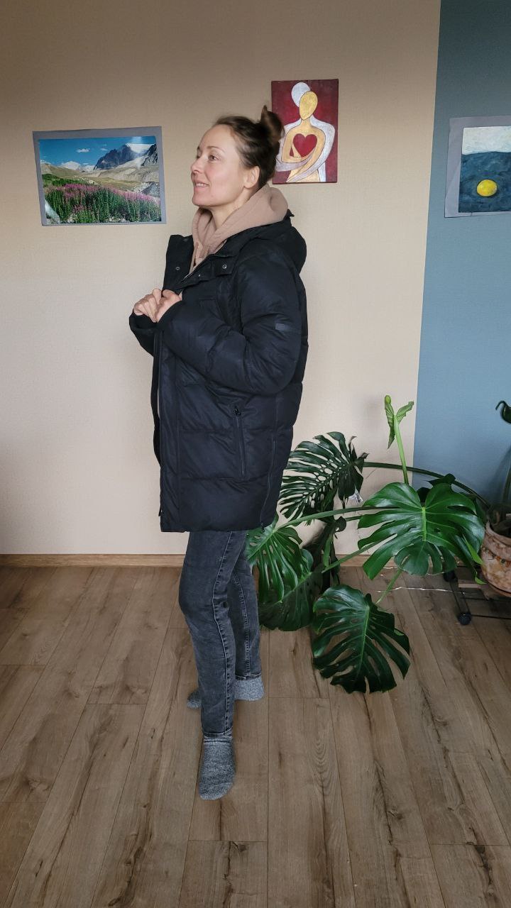 Куртка пуховик чёрный American eagle