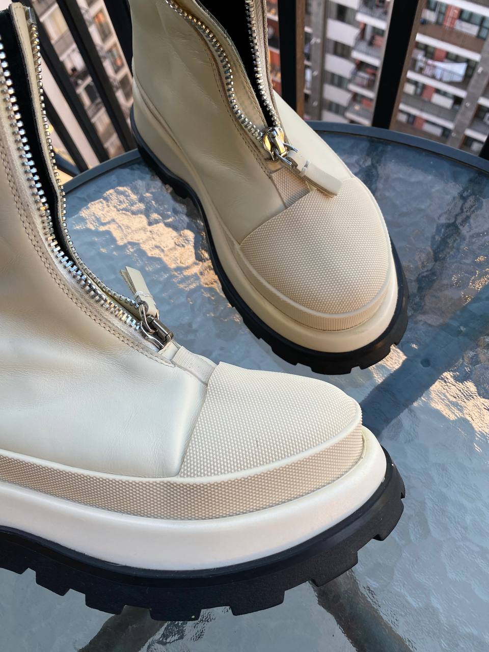 Женские итальянские кожаные полусапожки