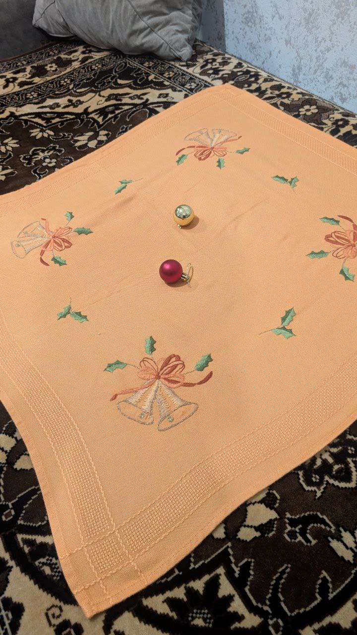 Скатерть новогодняя + игрушки