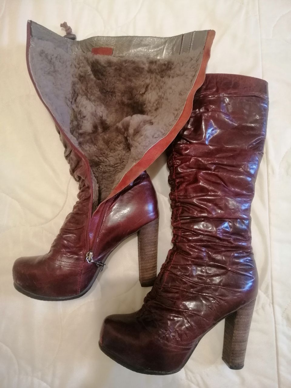 Сапоги натуральная кожа