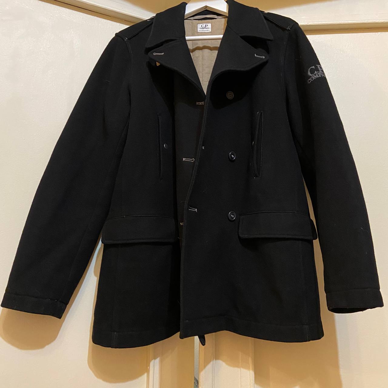 CP company шерстяное пальто