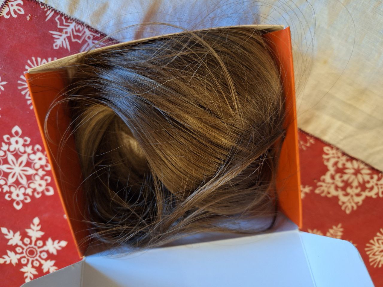 Топпер парик с чёлкой