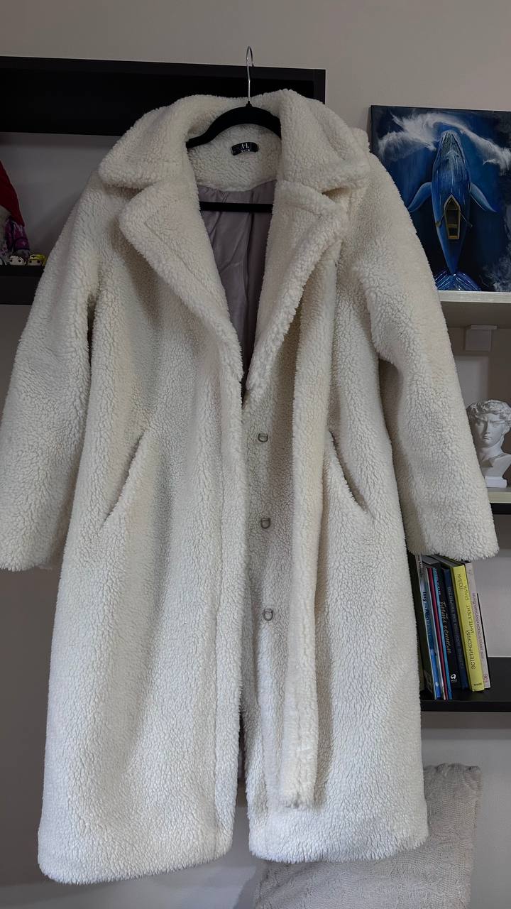 Шуба из натуральной стриженной шерсти