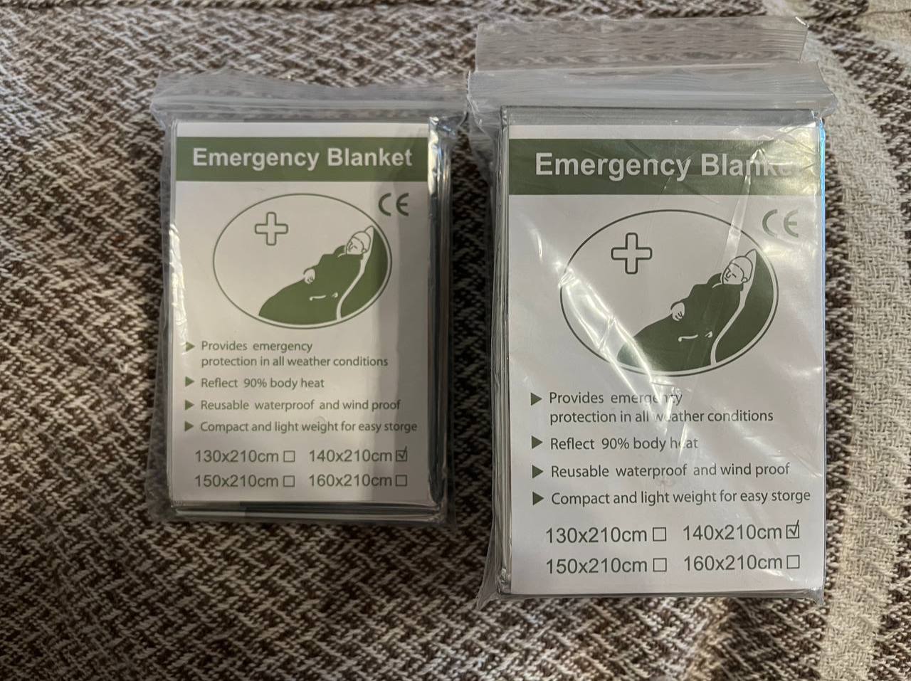 Термоодеяло туристическое 140*210