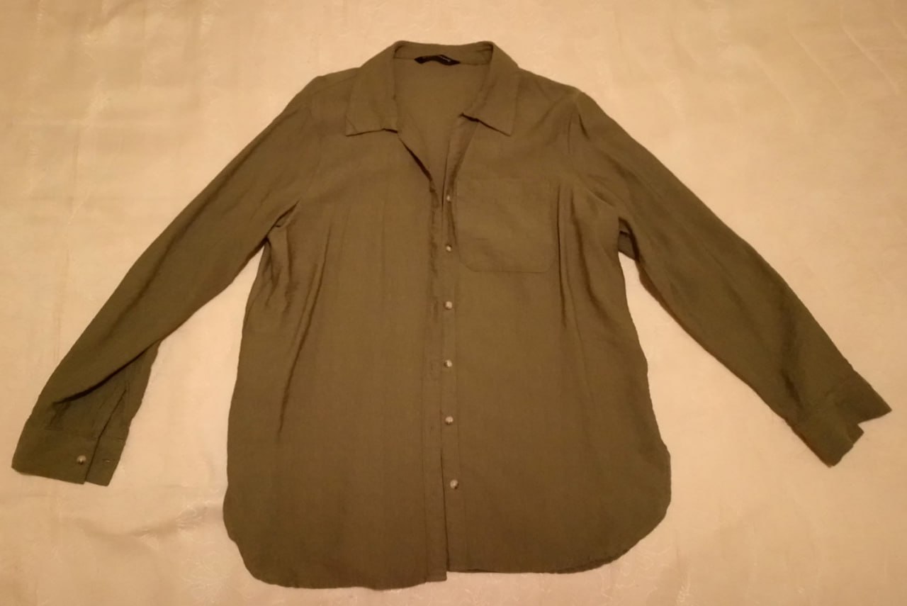 Рубашка Waikiki болотно-зеленого цвета