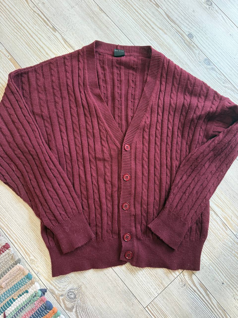 Кардиган винтажный оверсайз