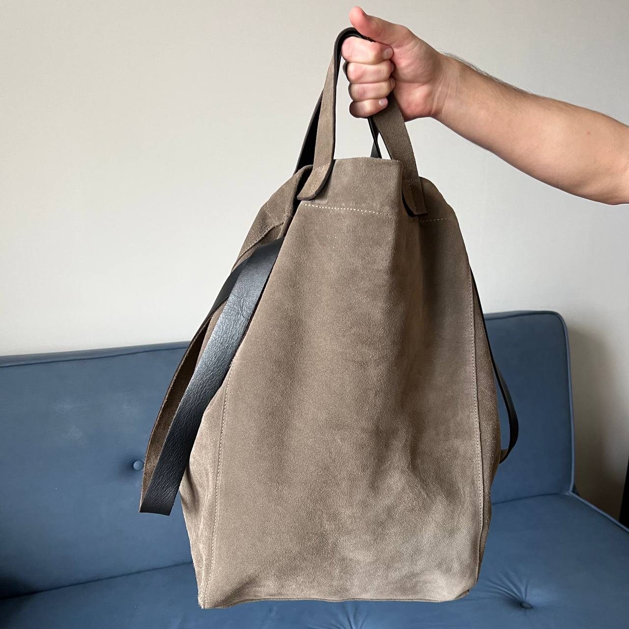 Бесформенная сумка котомка с нестандартным дизайном