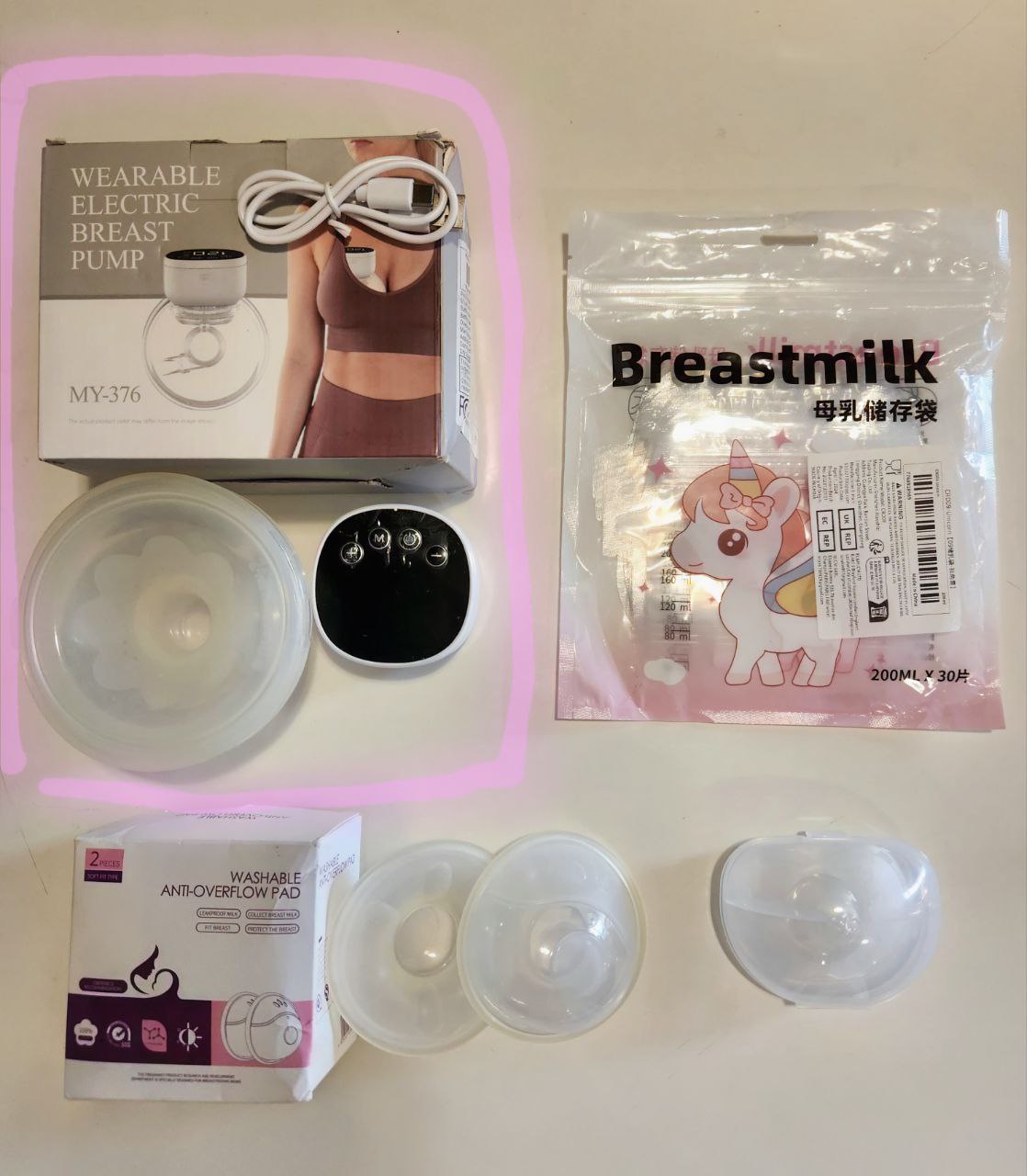 Портативный молокоотсос на type-c зарядке