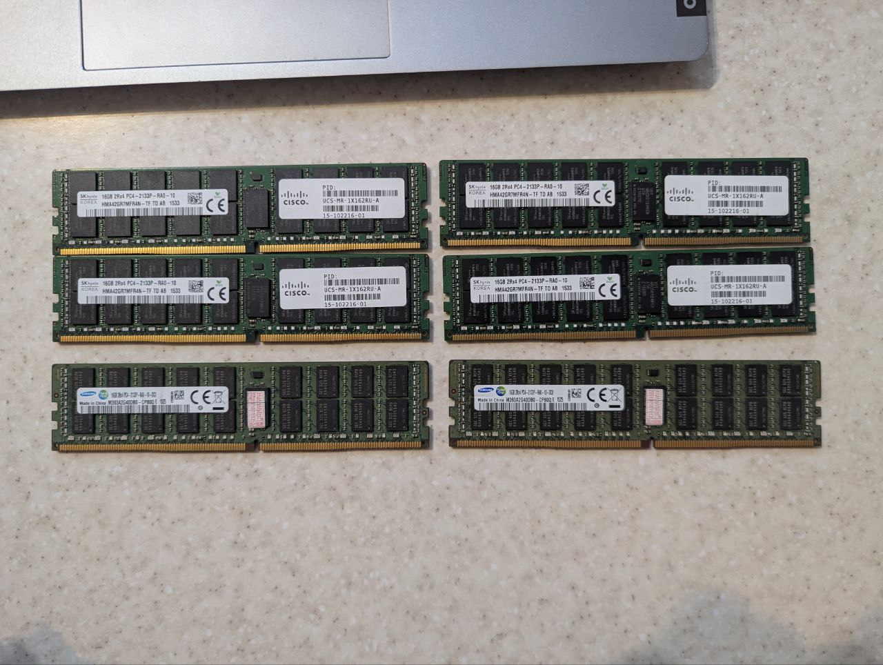 Оперативная память DDR4 2133 ECC Reg