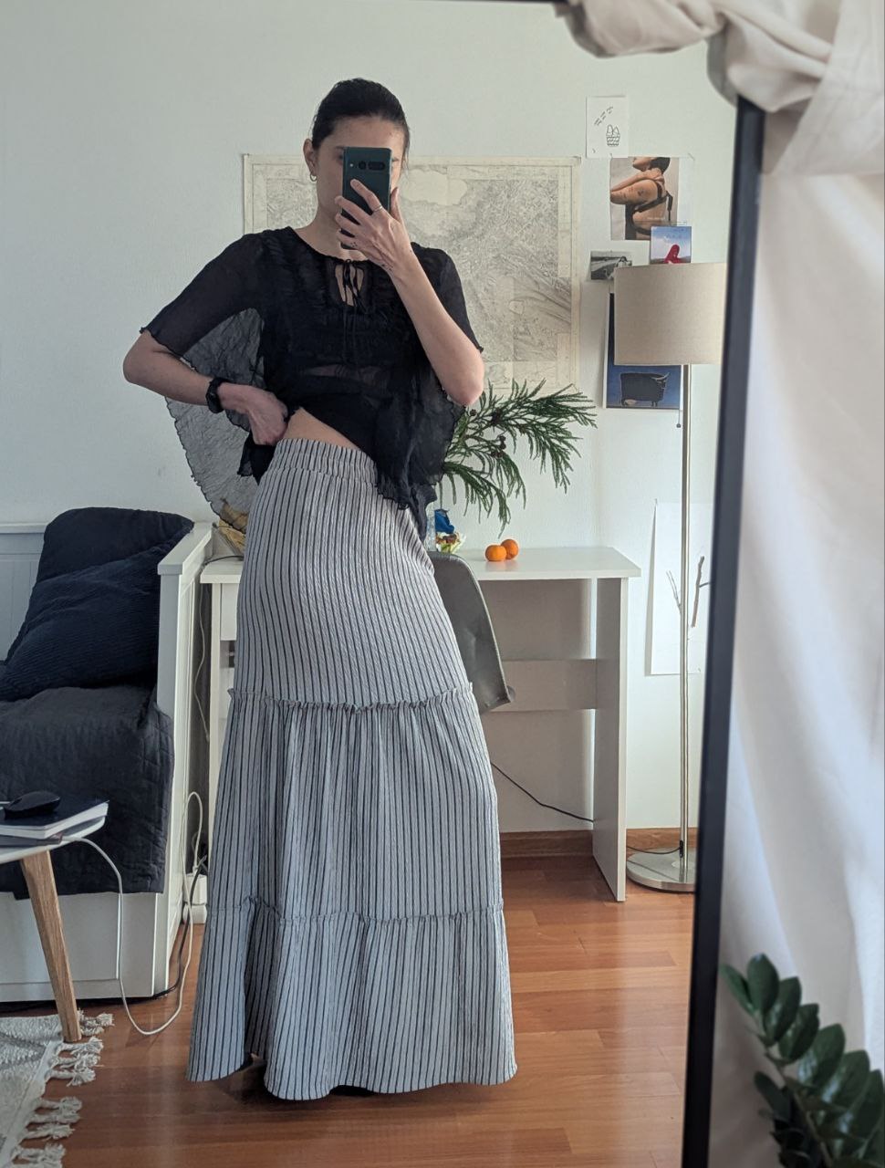 Юбка в пол на резинке