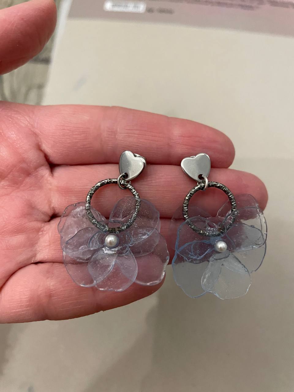 Серебряные сережки-колечки