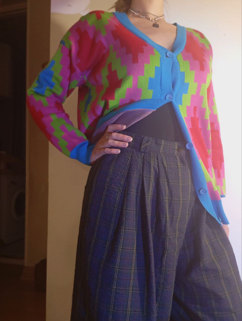 Кюлоты в шотландскую клетку