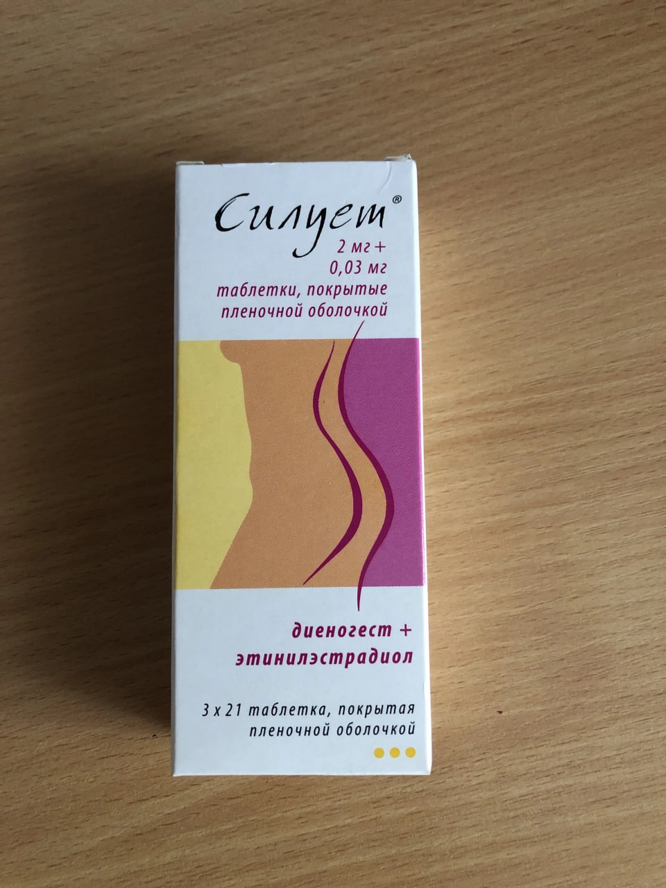 Таблетки Силует (аналог препарата Жанин)