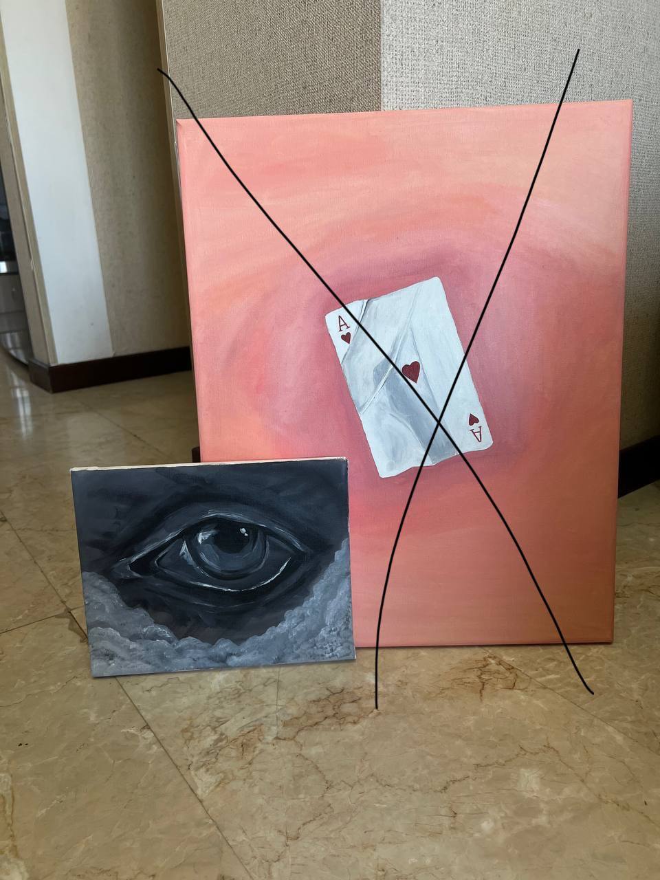 Картина «глаз» маслом на холсте