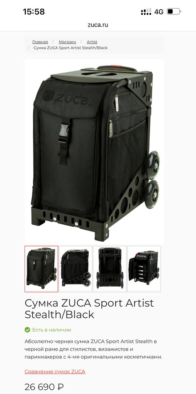 Чемодан ZUCA Artist