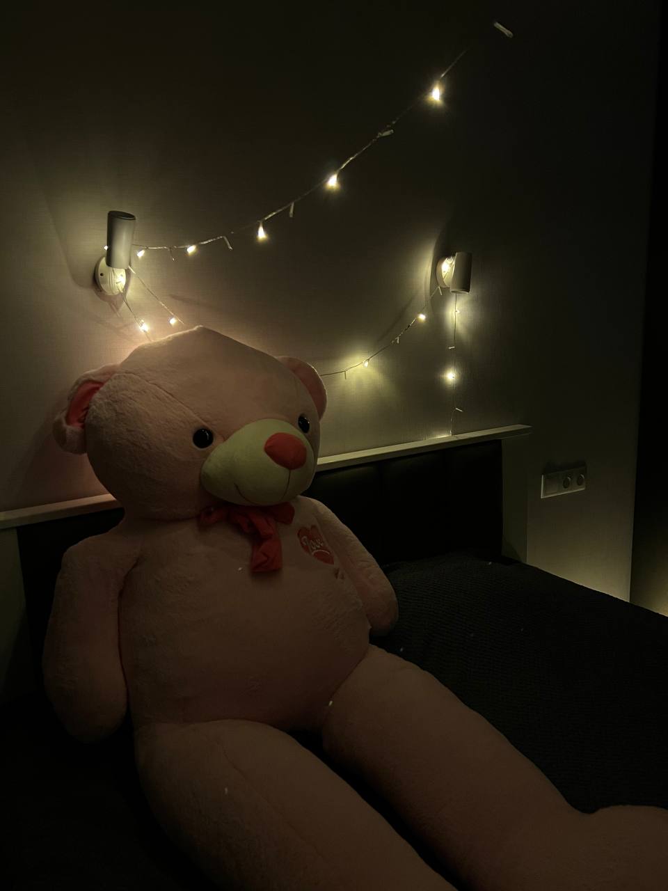 Розовый мишка