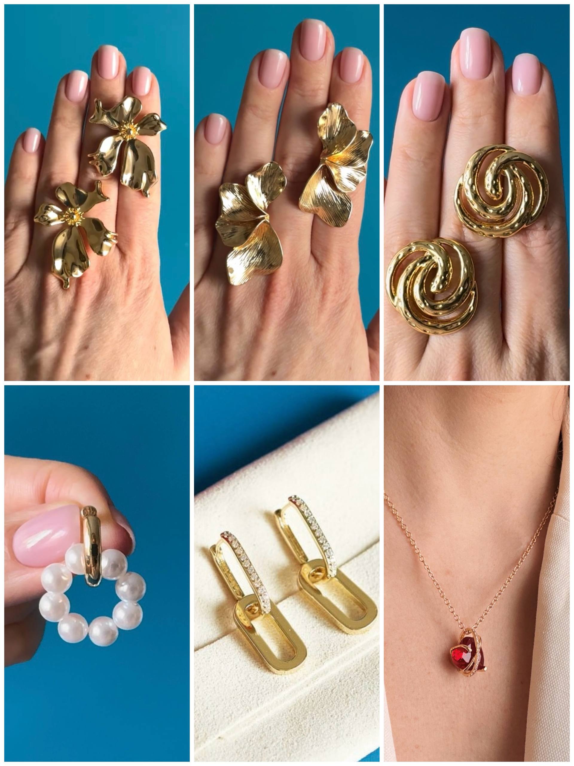 Серьги цветы и лепестки