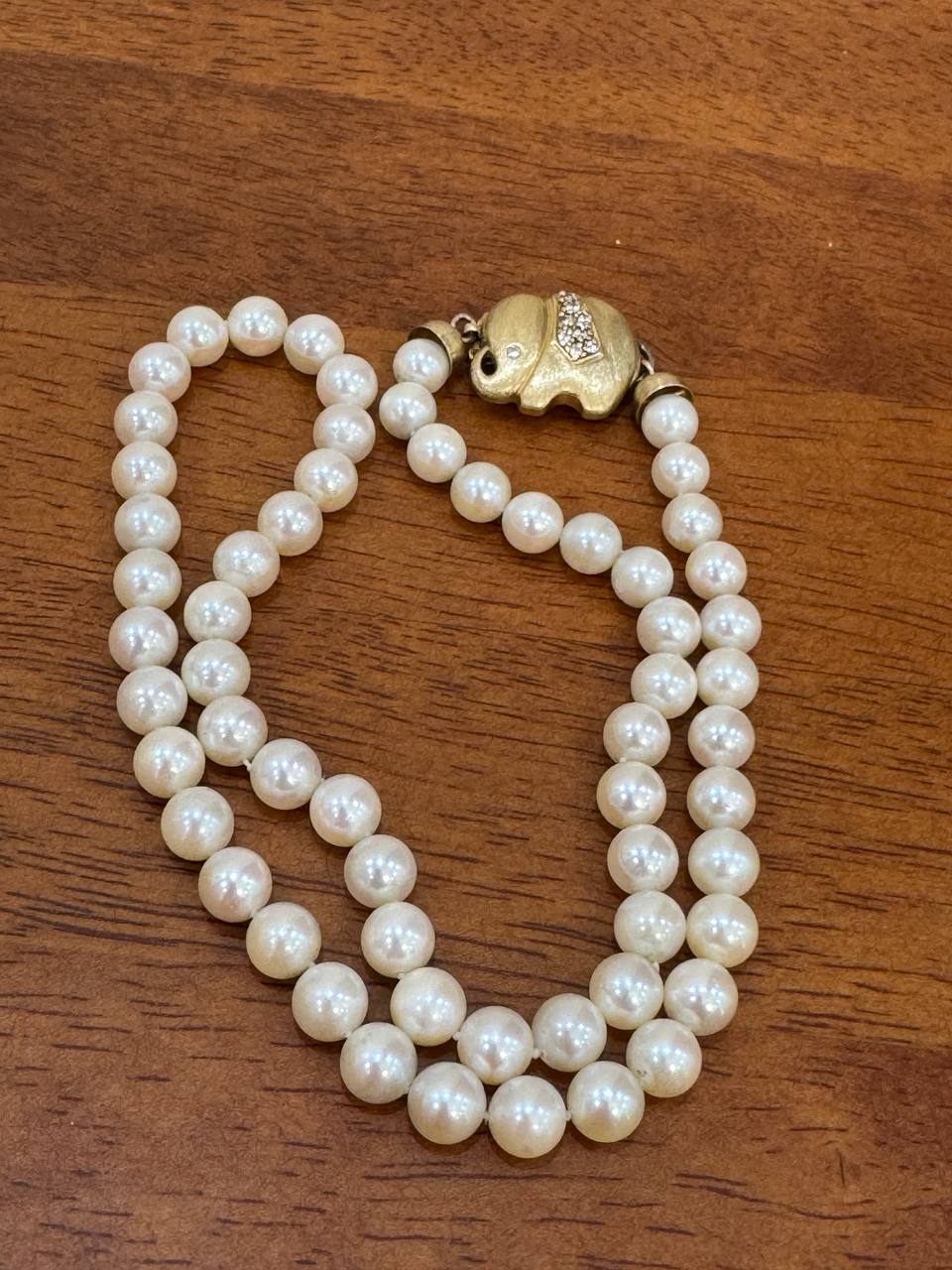 Колье с чистым морским жемчугом
