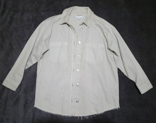 Стильная куртка джинсовка свело-бежевая Topshop