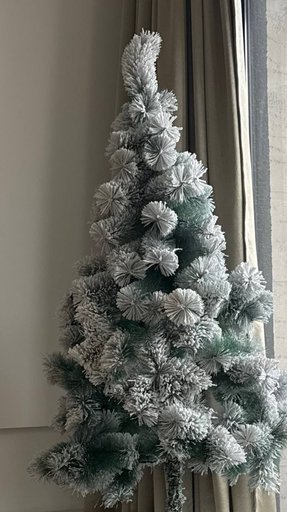 Заснеженная пышная елка