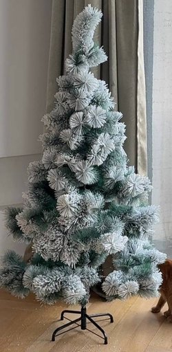 Заснеженная пышная елка