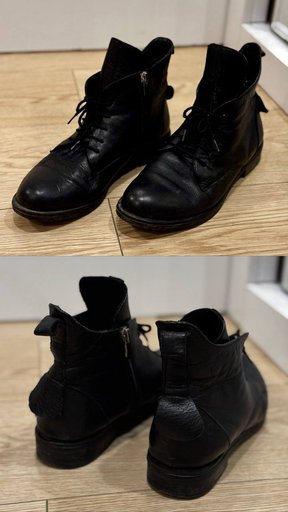 Кожаные ботинки, размер 38–39