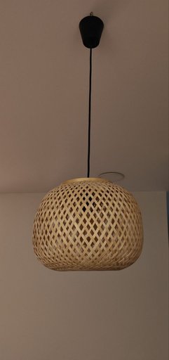 Плетёная люстра на один патрон Е27