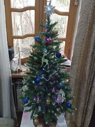 Ёлка 1.3м с игрушками