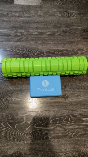 Спортивный валик и кубик для йоги