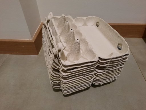 Ячейки для 10 яиц из пульперкартона