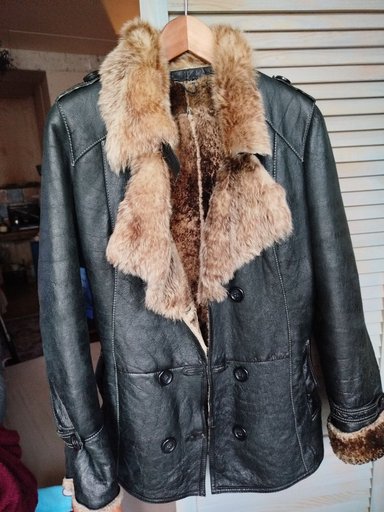 Винтажная куртка дубленка