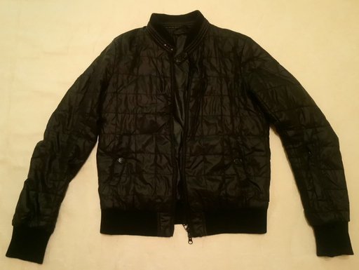 Стильная черная мужская куртка Fornarina