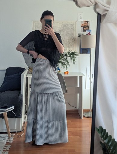 Юбка в пол на резинке