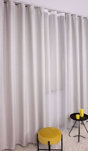 Тюль сетка белая