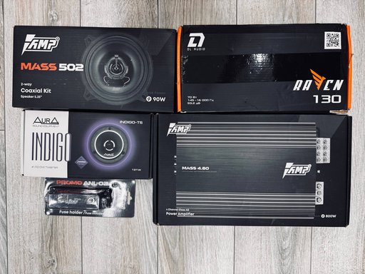 Комплект динамиков и усилителей