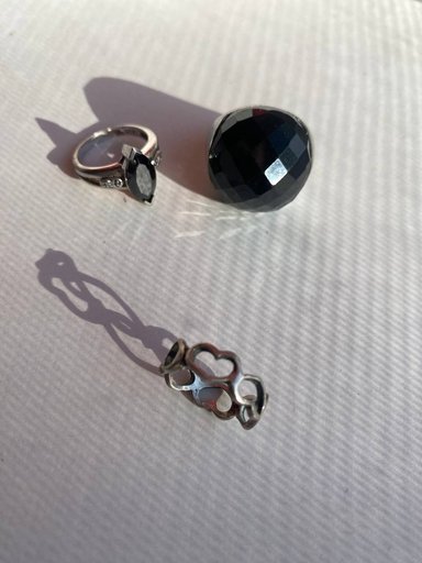 Кольцо с сердечками