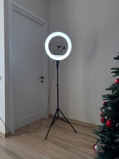 Кольцевая RGB лампа 43см