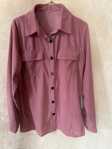 Женская рубашка из микровельвета